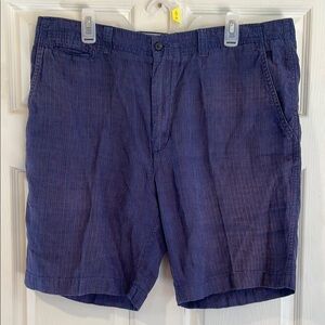 Cremieux Size 38 100% Linen Men's  Casual Shorts